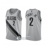 Camiseta Portland Trail Blazers Gary Trent Jr. Earned 2020-21 Gris